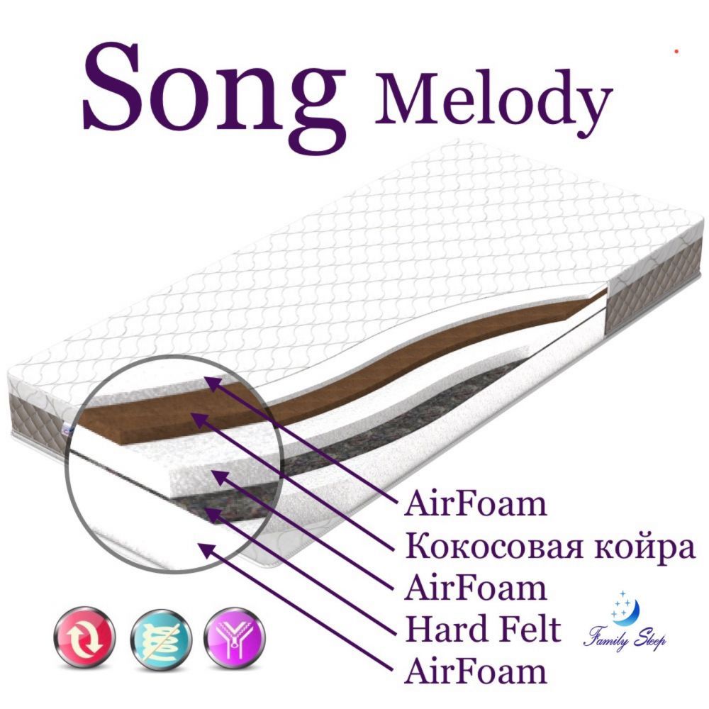 Ортопедический матрас Song Melody Collection 140x200 см