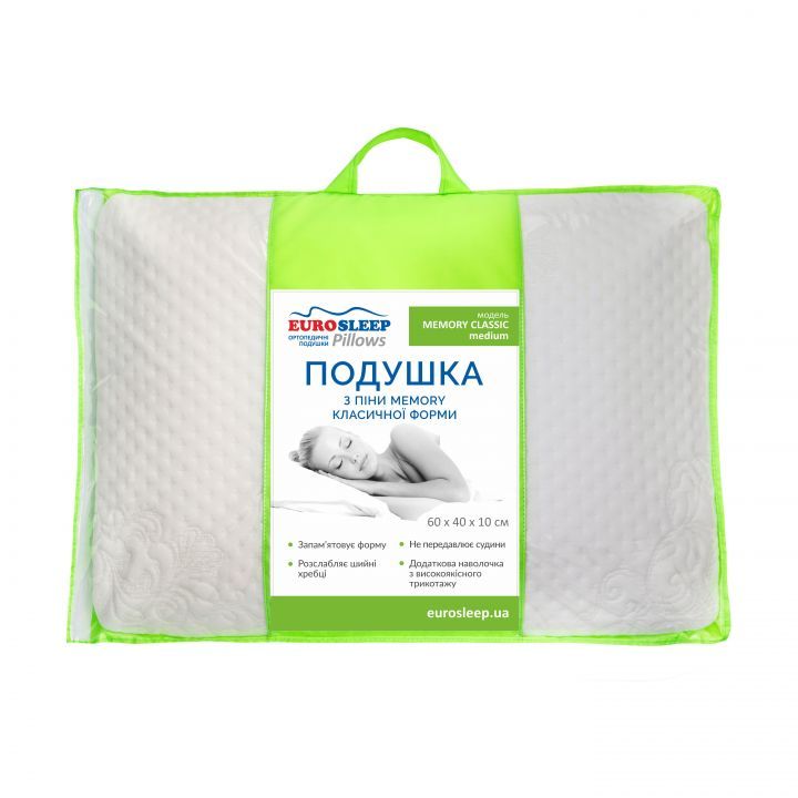 Подушка Eurosleep MEMORY CLASSIC MEDIUM